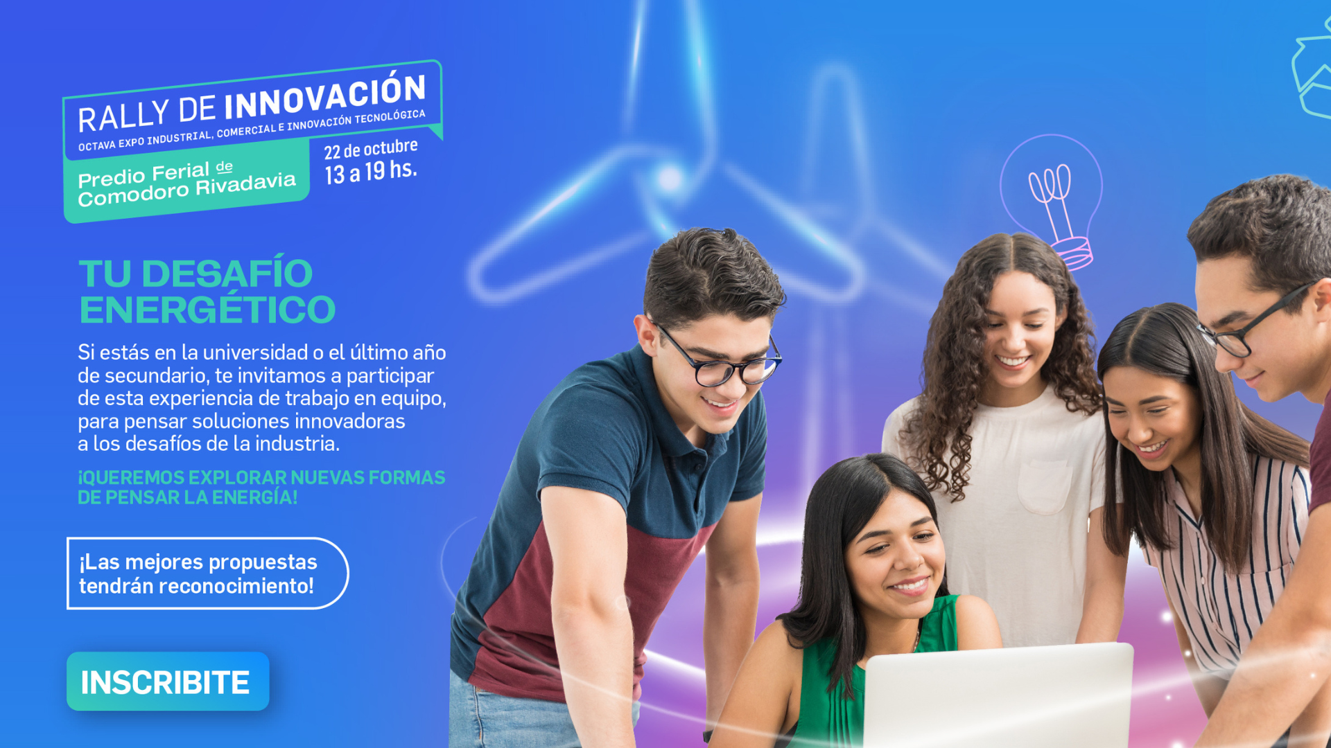 PAE junto al Municipio de Comodoro Rivadavia organizan un Rally de Innovación para jóvenes en la 8° Expo Industrial, Comercial e Innovación Tecnológica